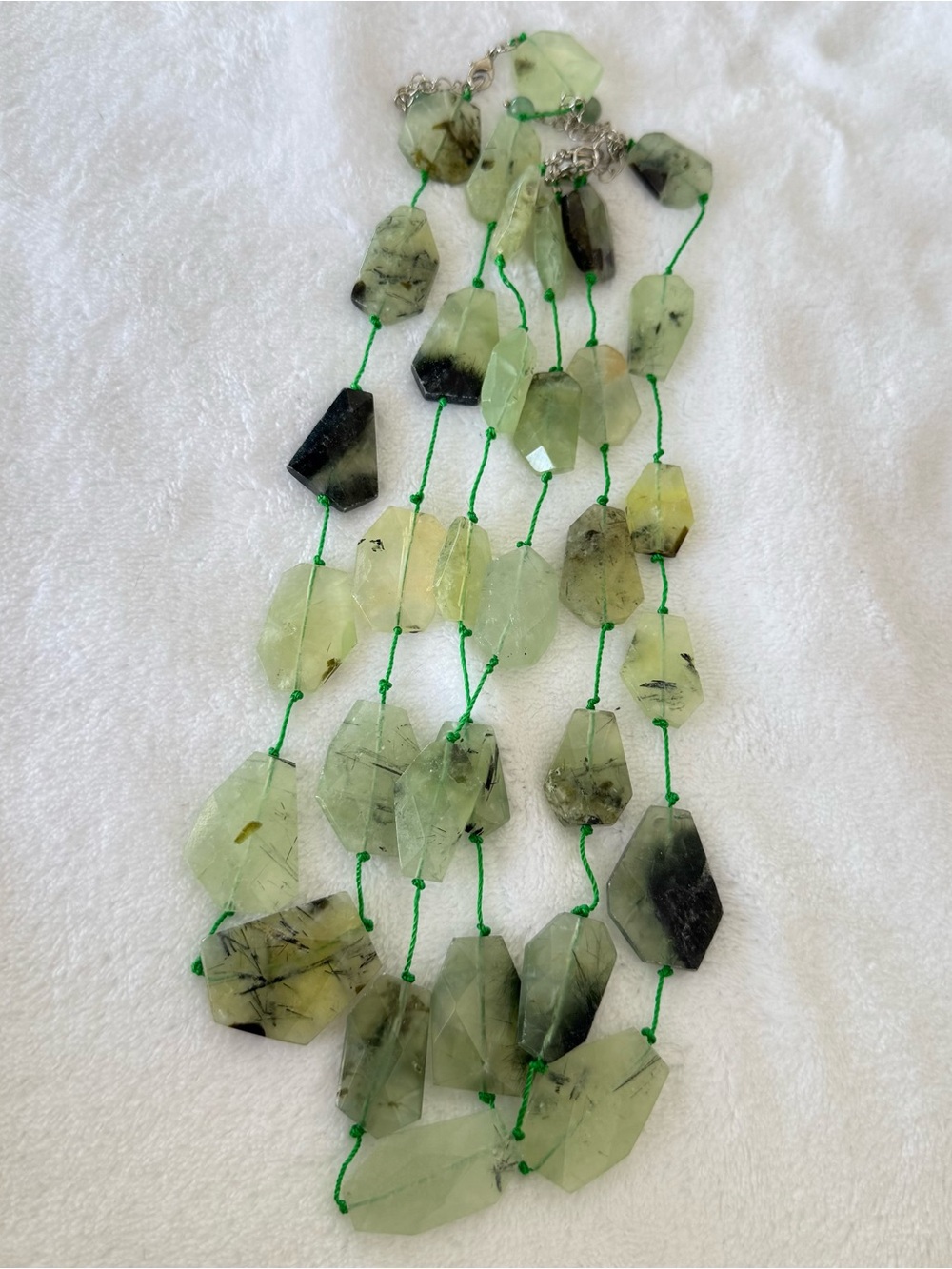 Natural Prehnite Necklace